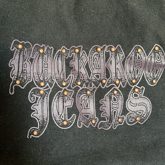 Black deninm tote bag. New. $15 - Picture 5 of 5